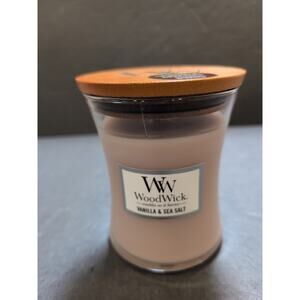 Woodwick Candle - Vanilla Sea Salt (Medium) 9.7oz